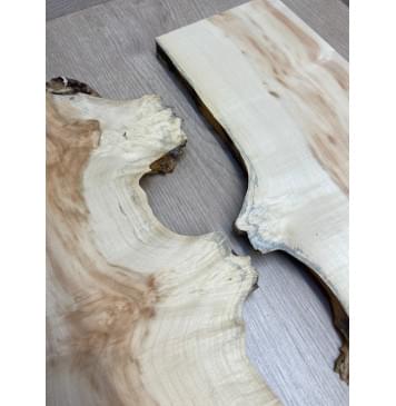 Клён Американский Ashleaf заготовка на топ под заливку Смешанный АА 21х390-340х550 (2шт)-3