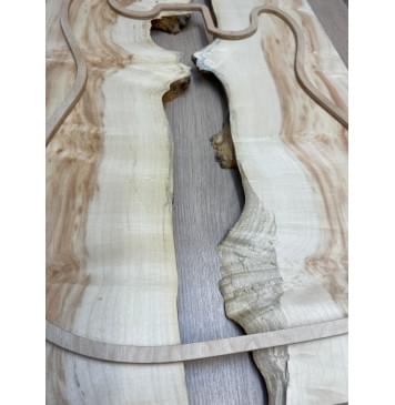 Клён Американский Ashleaf заготовка на топ под заливку Смешанный АА 21х390-340х550 (2шт)-5