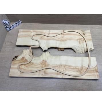 Клён Американский Ashleaf заготовка на топ под заливку Смешанный АА 21х390-340х550 (2шт)-0