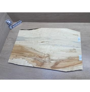 Клён Американский Spalted заготовка на тор Смешанный ААА 12х175-140х530 мм (2 шт, книжкой)-6