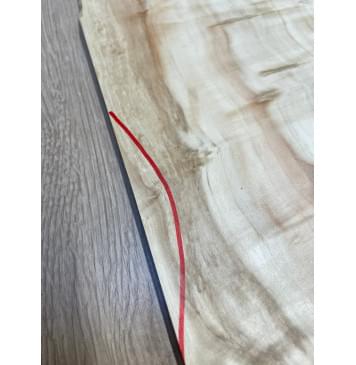 Клён Американский Каповый заготовка на топ Смешанный АА Кап ААА 8х178-140х505 мм (2 шт, книжкой)-3