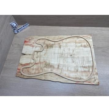 Клён Американский Каповый заготовка на топ Смешанный АА Кап ААА 8х178-140х505 мм (2 шт, книжкой)-5