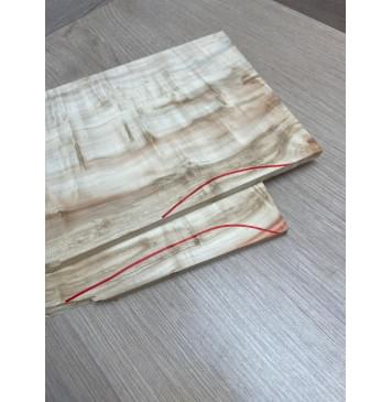 Клён Американский Каповый заготовка на топ Смешанный АА Кап ААА 8х178-140х505 мм (2 шт, книжкой)-1