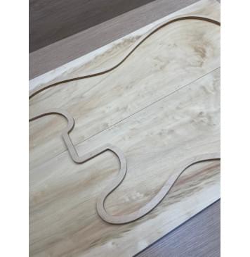 Клён Американский Ashleaf заготовка на топ Смешанный АА 7.5х180х565 мм 2 шт, книжкой-4