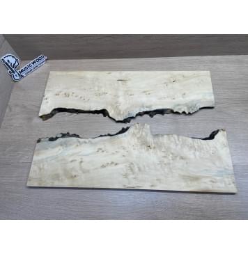 Клён Американский Каповый заготовка на топ под заливку Смешанный ААА Кап АА 12х390-340х535 мм (2 шт)-2