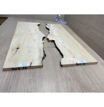 Клён Американский Каповый заготовка на топ под заливку Смешанный ААА Кап АА 12х390-340х535 мм (2 шт)-6