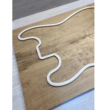 Клён Волнистый Печёный 180 гр заготовка на топ Смешанный АА Волна ААА 13х187-182х525 мм (2 шт, под заливку)-8