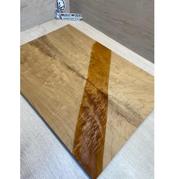 Клён Волнистый Печёный 180 гр заготовка на топ Смешанный АА Волна ААА 13х187-182х525 мм (2 шт, под заливку)-15