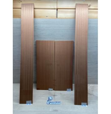 Сапели заготовка комплекта (Дека + Обечайки) акустической гитары Радиал АА 5х200х550 мм (Дека 2шт) Радиал АА 3х120х945 мм (Обечайка 2шт)-0