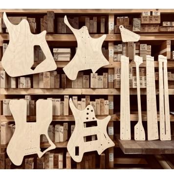 Strandberg Guitars, BODEN METAL NX 7, полный комплект шаблонов для фрезеровки гитары, фанера 8мм.-0