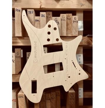 Strandberg Guitars, BODEN METAL NX 7, полный комплект шаблонов для фрезеровки гитары, фанера 8мм.-2