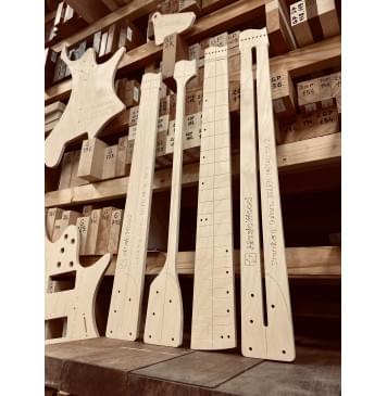 Strandberg Guitars, BODEN METAL NX 7, полный комплект шаблонов для фрезеровки гитары, фанера 8мм.-6