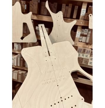 Strandberg Guitars, BODEN METAL NX 7, полный комплект шаблонов для фрезеровки гитары, фанера 8мм.-9