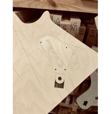 Strandberg Guitars, BODEN METAL NX 7, полный комплект шаблонов для фрезеровки гитары, фанера 8мм.-10