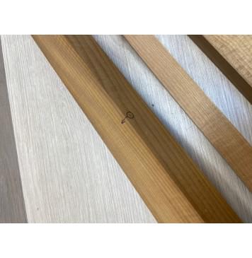 Клён Печёный 180гр заготовка для переклеенного грифа электрогитары Радиал АА 33х(43-21-43)х715 мм (Сучок вырезается при фрезеровке профиля грифа)-3