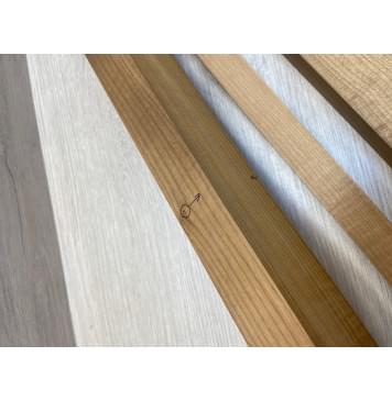 Клён Печёный 180гр заготовка для переклеенного грифа электрогитары Радиал АА 33х(43-21-43)х715 мм (Сучок вырезается при фрезеровке профиля грифа)-2