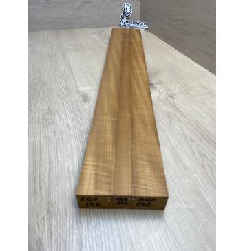 Клён Печёный 180гр заготовка для переклеенного грифа электрогитары Радиал АА 33х(43-21-43)х715 мм (Сучок вырезается при фрезеровке профиля грифа)-5