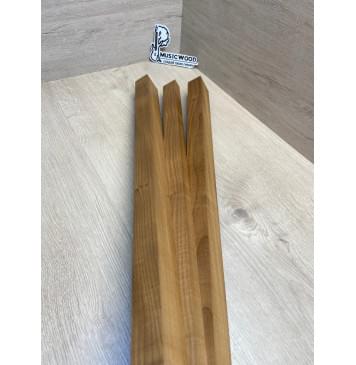 Клён Печёный 180гр заготовка для переклеенного грифа электрогитары Радиал АА 33х(43-21-43)х715 мм (Сучок вырезается при фрезеровке профиля грифа)-9