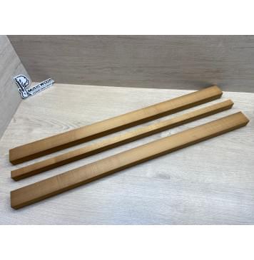 Клён Печёный 180гр заготовка для переклеенного грифа электрогитары Радиал АА 29х(44-21-44)х760 мм-0
