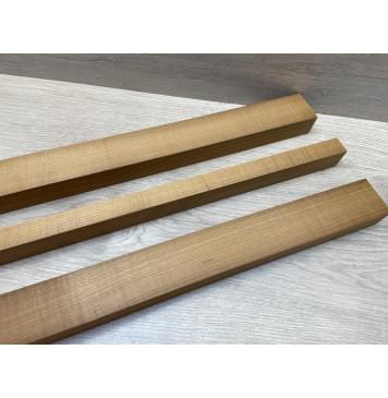 Клён Печёный 180гр заготовка для переклеенного грифа электрогитары Радиал АА 29х(44-21-44)х760 мм-1