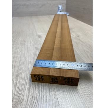 Клён Печёный 180гр заготовка для переклеенного грифа электрогитары Радиал АА 29х(44-21-44)х760 мм-3