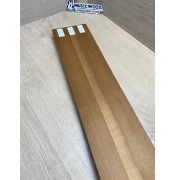 Клён Печёный 180гр заготовка для переклеенного грифа электрогитары Радиал АА 29х(44-21-44)х760 мм-10