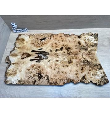 Тополь Белолистка Кап заготовка на топ под заливку Смешанный А Кап АА 19.5х210-180х660 мм- 2шт.(книжкой) (Уценка-гнилостные поражения древесины,под стабилизацию или работу с порозаполнителями)-0