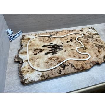 Тополь Белолистка Кап заготовка на топ под заливку Смешанный А Кап АА 19.5х210-180х660 мм- 2шт.(книжкой) (Уценка-гнилостные поражения древесины,под стабилизацию или работу с порозаполнителями)-2