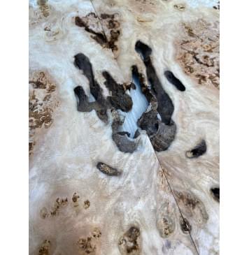 Тополь Белолистка Кап заготовка на топ под заливку Смешанный А Кап АА 19.5х210-180х660 мм- 2шт.(книжкой) (Уценка-гнилостные поражения древесины,под стабилизацию или работу с порозаполнителями)-4