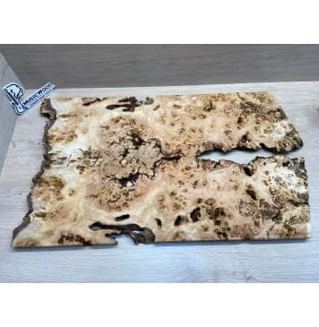 Тополь Белолистка Кап заготовка на топ под заливку Смешанный А Кап АА 19.5х210-180х660 мм- 2шт.(книжкой) (Уценка-гнилостные поражения древесины,под стабилизацию или работу с порозаполнителями)-8