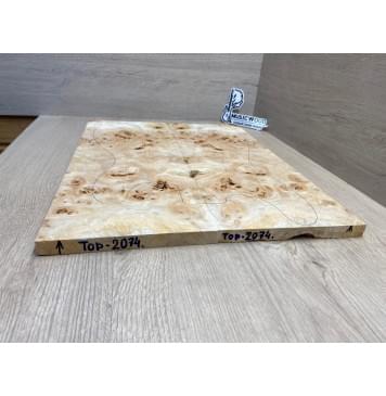 Тополь Белолистка Кап заготовка на топ под заливку Смешанный АА Кап АА 16х180х465 мм- 2шт.(книжкой)-5