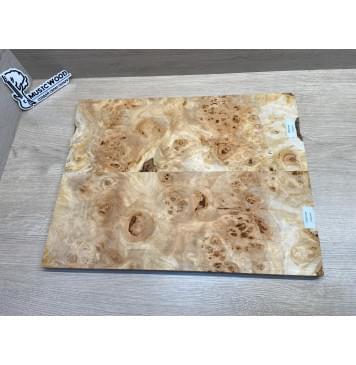 Тополь Белолистка Кап заготовка на топ под заливку Смешанный АА Кап АА 16х180х465 мм- 2шт.(книжкой)-0