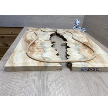 Клён Американский Каповый заготовка на топ Смешанный АА Кап АА 21х390-340х510 мм (2 шт)-2