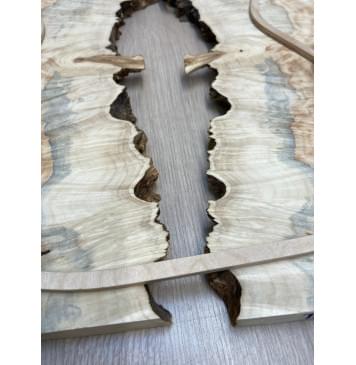 Клён Американский Каповый заготовка на топ Смешанный АА Кап АА 21х390-340х510 мм (2 шт)-3