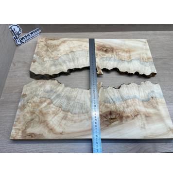 Клён Американский Каповый заготовка на топ Смешанный АА Кап АА 21х390-340х510 мм (2 шт)-5