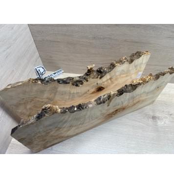 Клён Американский Каповый заготовка на топ Смешанный АА Кап АА 21х390-340х510 мм (2 шт)-11