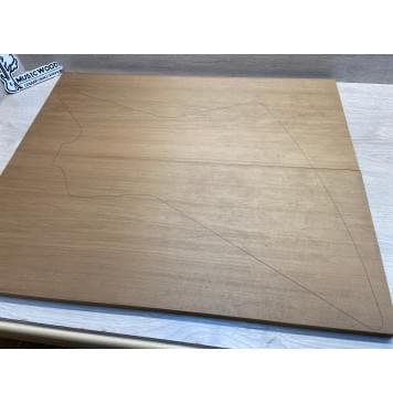 Ольха Печёная 180 гр заготовка на топ Смешанный ААА 17х259х620 мм -2 шт.(книжкой)  Ольха Печёная 180 гр заготовка на топ Смешанный ААА 17х259х620 мм -2 шт.(книжкой) -1