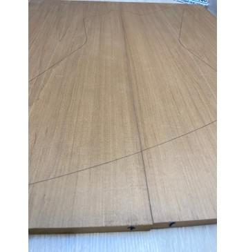 Ольха Печёная 180 гр заготовка на топ Смешанный ААА 17х259х620 мм -2 шт.(книжкой)  Ольха Печёная 180 гр заготовка на топ Смешанный ААА 17х259х620 мм -2 шт.(книжкой) -3