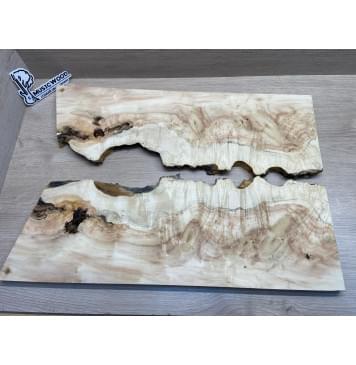 Клён Американский Каповый заготовка на топ Смешанный АА Кап А 20х390-340х635-585 мм - 2шт-0