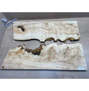 Клён Американский Каповый заготовка на топ Смешанный АА Кап А 20х390-340х635-585 мм - 2шт-9