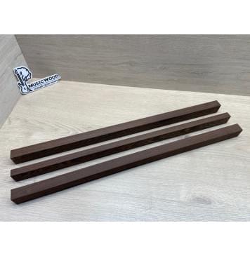 Венге заготовка грифа безголовой гитары Радиал ААА 32х(22-15-22)х595 мм - из 3х частей-0