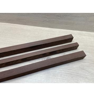 Венге заготовка грифа безголовой гитары Радиал ААА 32х(22-15-22)х595 мм - из 3х частей-1