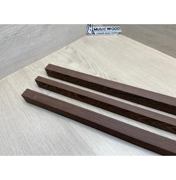 Венге заготовка грифа безголовой гитары Радиал ААА 32х(22-15-22)х595 мм - из 3х частей-3