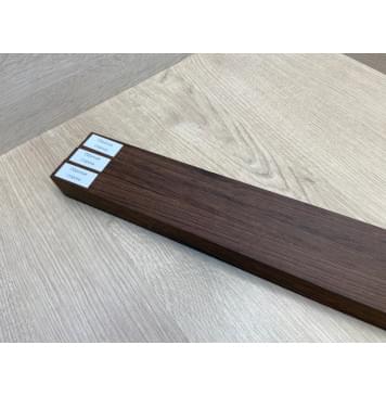 Венге заготовка грифа безголовой гитары Радиал ААА 32х(22-15-22)х595 мм - из 3х частей-9