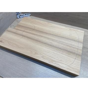 Ясень Белый Оливковый заготовка корпуса Смешанный ААА 45.5х164х555-510 мм, 2шт, 605 кг/м3-1