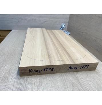 Ясень Белый Оливковый заготовка корпуса Смешанный ААА 45.5х164х555-510 мм, 2шт, 605 кг/м3-2