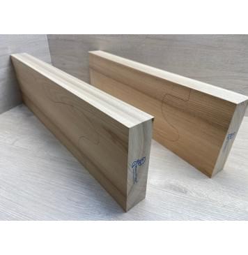 Ясень Белый Оливковый заготовка корпуса Смешанный ААА 45.5х164х555-510 мм, 2шт, 605 кг/м3-4