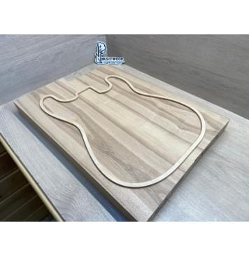 Ясень Белый Оливковый заготовка корпуса Тангент ААА 45.5х192х555-510 мм, 2шт, 622 кг/м3-1