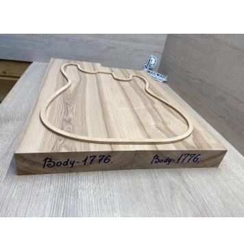 Ясень Белый Оливковый заготовка корпуса Тангент ААА 45.5х192х555-510 мм, 2шт, 622 кг/м3-2