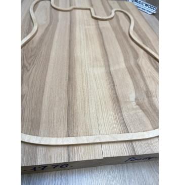 Ясень Белый Оливковый заготовка корпуса Тангент ААА 45.5х192х555-510 мм, 2шт, 622 кг/м3-3